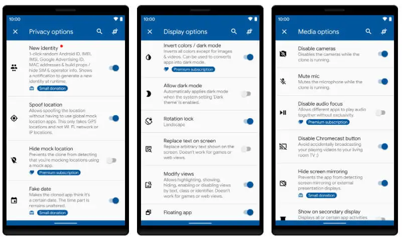 Activating incognito mode in App Cloner Premium Apk for enhanced privacy