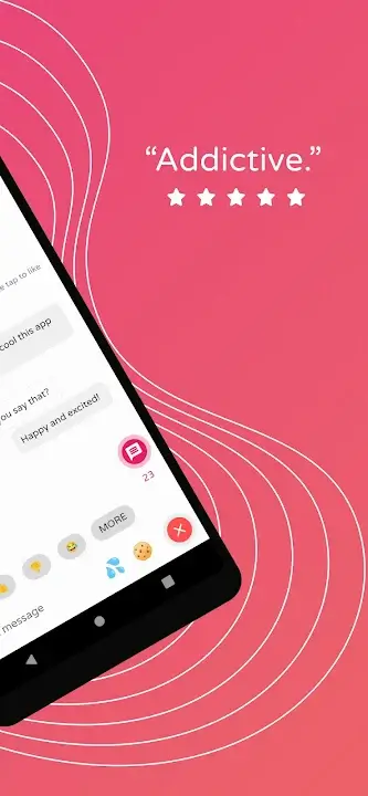 Engaging chat interface on Chai Mod APK showing lively conversation between friends.